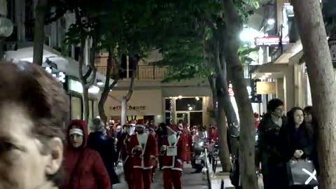 Santa Run In Greece