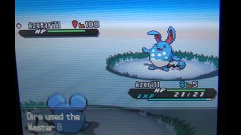 Azumarill Caught In Pokemon Black 2 By Using Action Replay