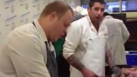 These Butchers Are Jamming To Uncle Moishy!