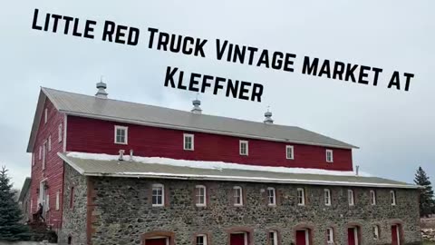 Little Red Truck Vintage Market At Kleffner Ranch, Helena Montana