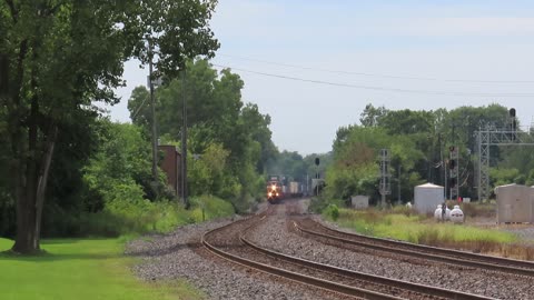 CSX Q008 Intermodal Double-Stack Train From Berea, Ohio September 4, 2021