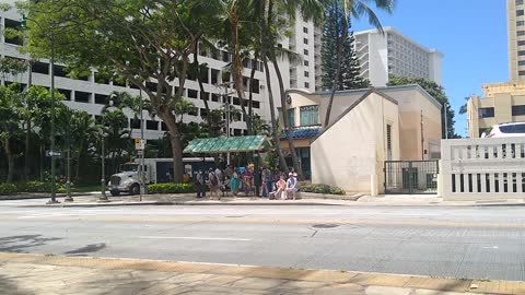 April 2021 waikiki bustop