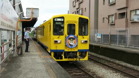 Shimabara Diesels outside of Isahaya