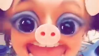This little piggy nursery rhyme snap chat remix