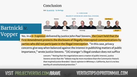 1A Victory: Project Veritas Lawsuit Halts Prosecutions of Publishers of Oregon Undercover Recording
