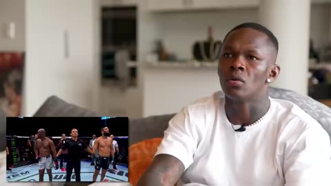 Israel Adesanya Reacts to Islam Makhachev's Head Kick KO of Alex Volkanovski