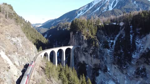Filisur Train in Switzerland