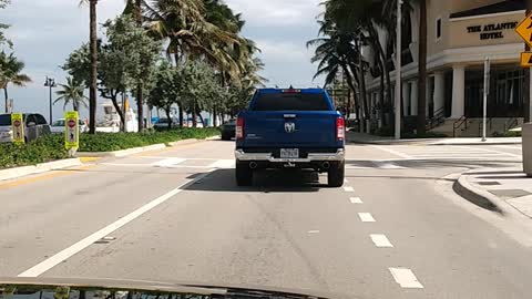 Riding along the beach