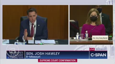 Josh Hawley Open Remark for Judge Barrett