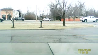 Pickup Truck Spins Out and Crashes