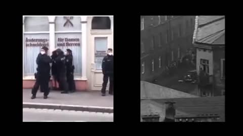 German Police arresting 80 year old Woman over Mask Mandate Vs Hitler's Time