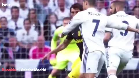 Ronaldo 🆚 Atletico Madrid 💪 #shorts