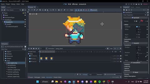 Making a Player Character with Animations, Movement, and Collisions ~ Godot 4 Tutorial
