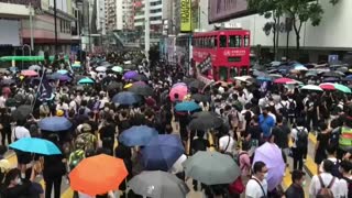 Primer aniversario de las protestas de Hong Kong se salda con 53 detenidos