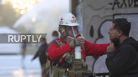 Chile: Tear gas and water cannons deployed protesters marking 2-year anniversary anti-govt demos