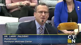 Dr. Larry Palevsky's testimony in the Connecticut legislature