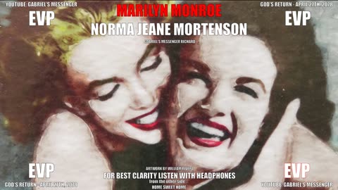 EVP Marilyn Monroe / Norma Jeane Mortenson Saying Both Her Names Afterlife Communication