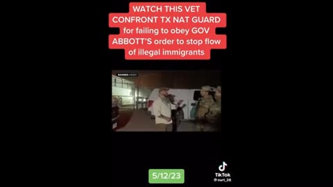 Vet confronts TX National Guard (do your job) .. audio is what it is