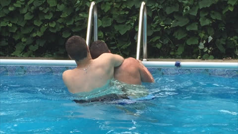 Kid Almost Drowns Friend in Pool