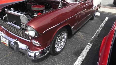 1955 Chevy at Ocean City Cruisin @dreamgoatinc Classic Hot Rod and Muscle Car Videos