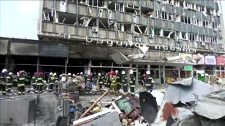Rescuers clear rubble in Vinnytsia, death toll rises