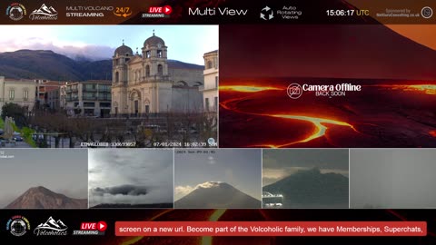 🔴 LIVE: Watch Volcanoes Erupt: Multiple Cameras