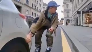 Funny Skateboard Crash