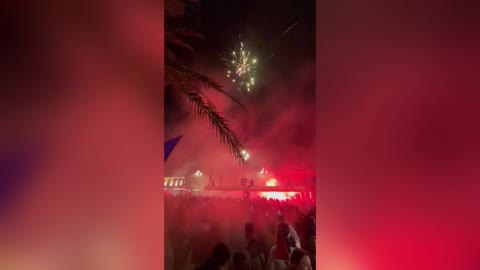 FOOTBALL CRAZY: French Fans Celebrate Victory Over Morocco In Wold Cup Match