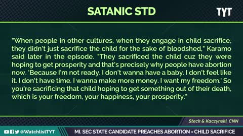 Trump Backed Secretary of State. "Demonic Possession Is Sexually Transmitted."