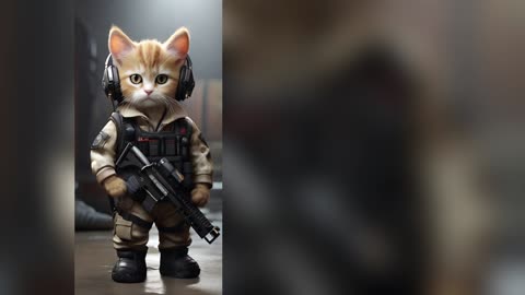 Cute Cat Soldiers 🐈🐈🐈