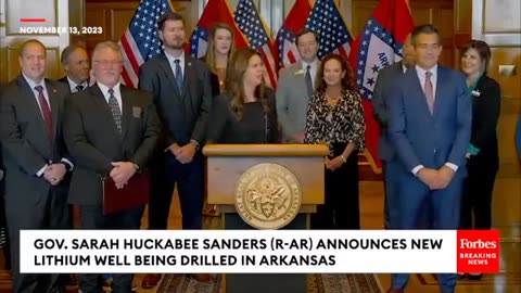 Arkansas Gov. Sarah Huckabee Sanders Announces new American DRILLING
