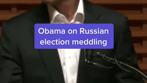 Obama on Russian election meddling
