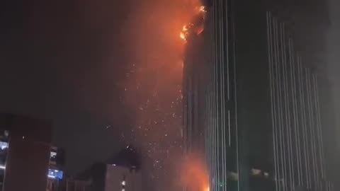 In Hong Kong, a powerful fire!!!