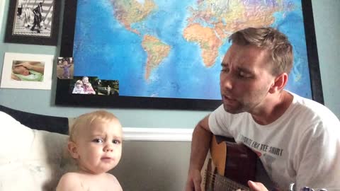 Baby Shows Off Talent In Adorable Baby And Daddy Duet