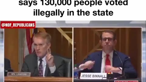 Congress learns 130.000 illegal votes were cast in Nevada and no one was arrested