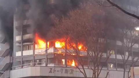 🚨#BREAKING: 12-story building in Nishi-Shinjuku, Japan is on fire