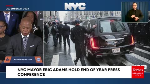 Mayor Eric Adams Touts NYC's Progress In End Of Year Press Briefing