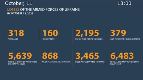 🇷🇺 🇺🇦October 11, 2022,The Special Military Operation in Ukraine Briefing by Russian Defense Ministry