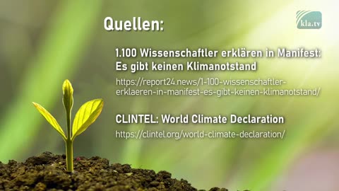 KlaTV - 1.100 Wetenschappers eengezind, er is geen klimaatnoodtoestand
