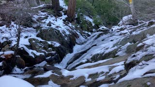 Beautiful Waterfall in Mountains