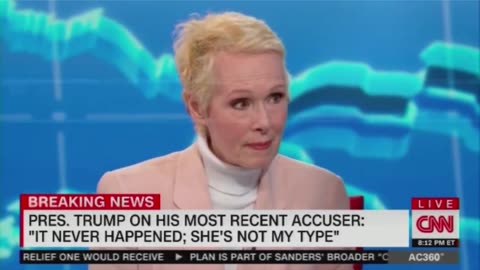 E Jean Carrol Creepy Cut from Interview with Anderson Cooper