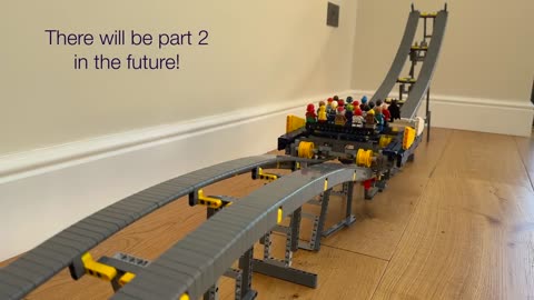 I Built a Working LEGO Launch Rollercoaster!