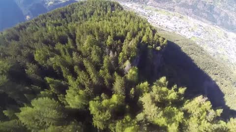 Epic wingsuit proximity flight over breathtaking scenery