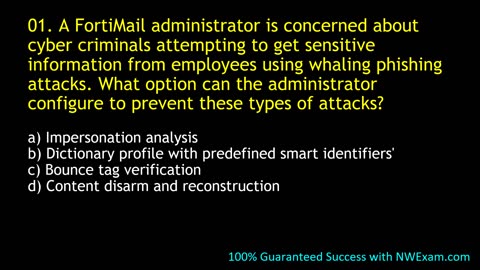 Fortinet NSE 6 - FML 7.2 Preparation: Exam Info | Syllabus | Questions