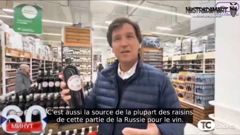 Tucker Carlson visite une épicerie en Russie