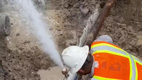 High Pressure Water Pipe Repairing