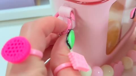 Cute Pink Double Chamber Kawaii Water Bottle - Unboxing - Asmr #shorts #youtubeshorts #unboxing