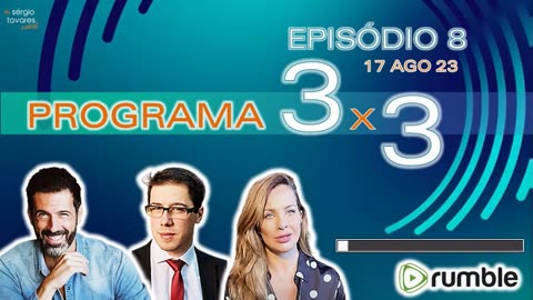 🎙️ Programa "3 x 3" - Episódio 8 – Pandemias programadas; Klaus Schwab; o Brasil (17/08/2023)