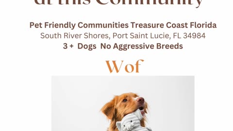 Dogs are Welcome at this Community