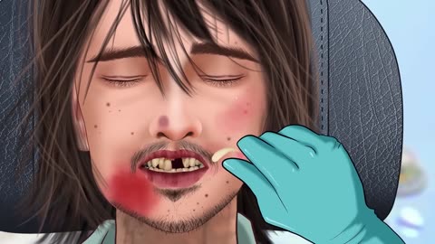 ASMR Dental treatment for homeless Man